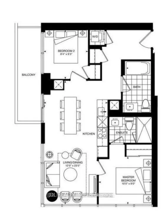 Front of Unit 2502, 395 Bloor Street E