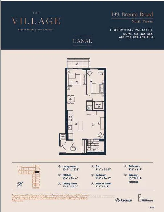 Photo 3 of Unit B0303, 133 Bronte Road, Oakville, Bronte — HOMEH