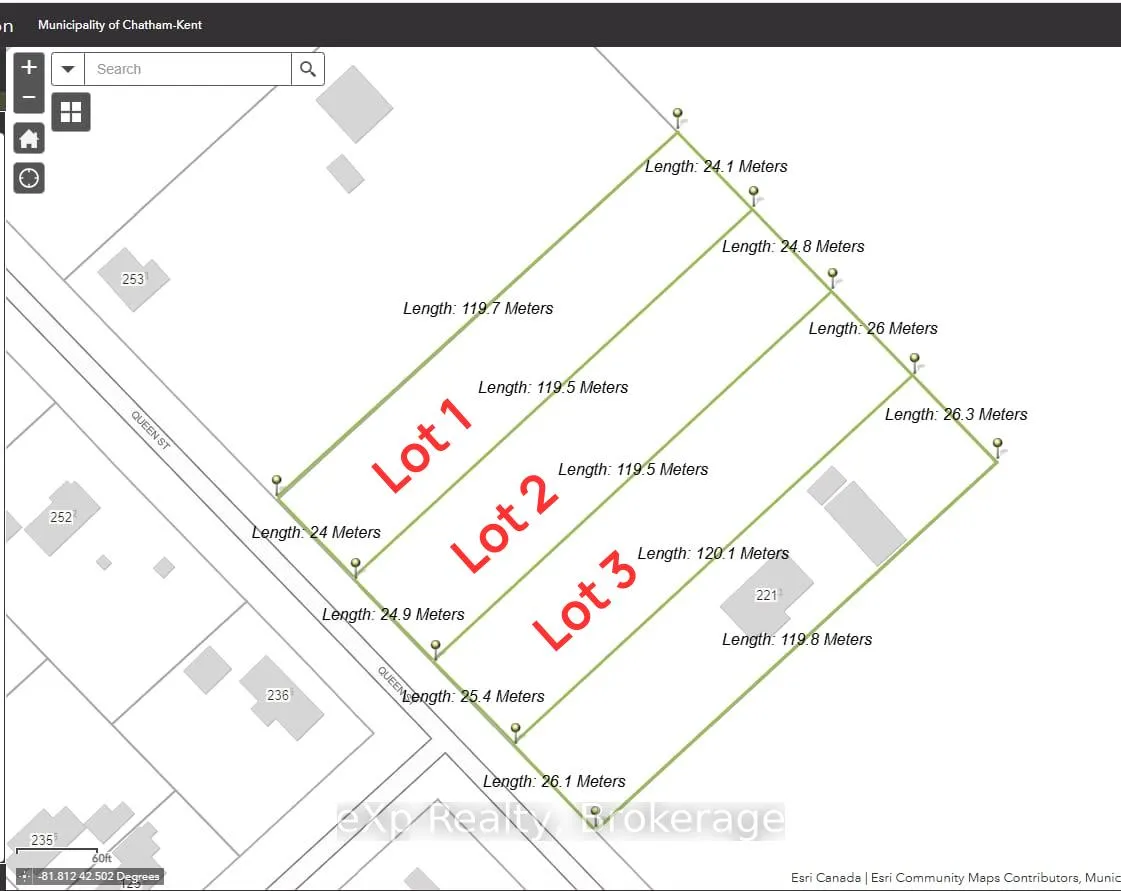 Front of Lot 1 Queen Street