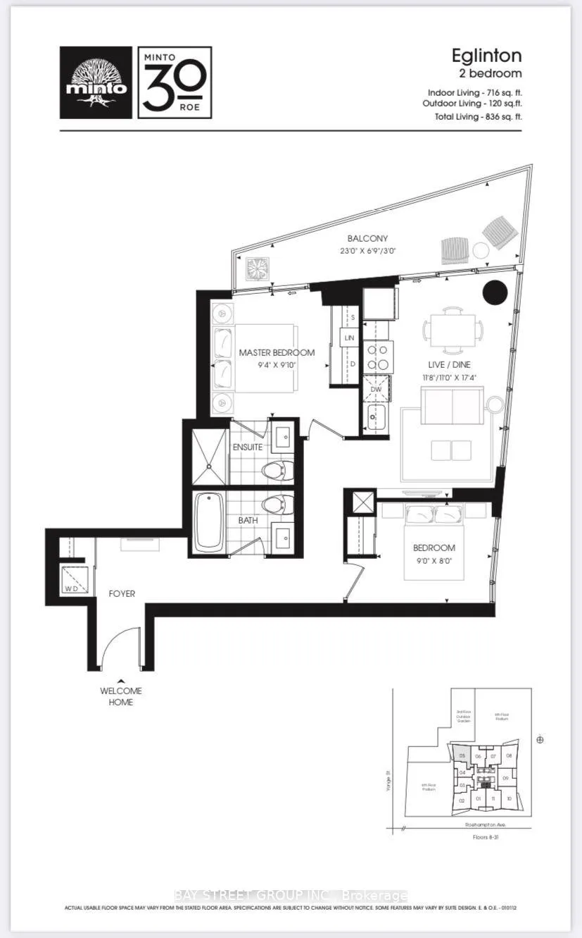 Photo 12 of Unit 1405, 30 Roehampton Avenue, Toronto, Mount Pleasant West — HOMEH