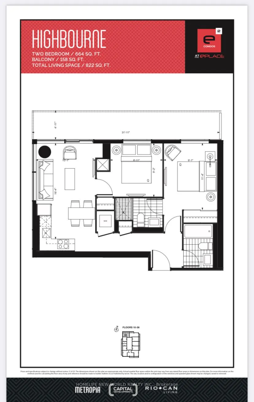 Photo 13 of Unit 2108, 39 Roehampton Avenue, Toronto, Mount Pleasant West — HOMEH