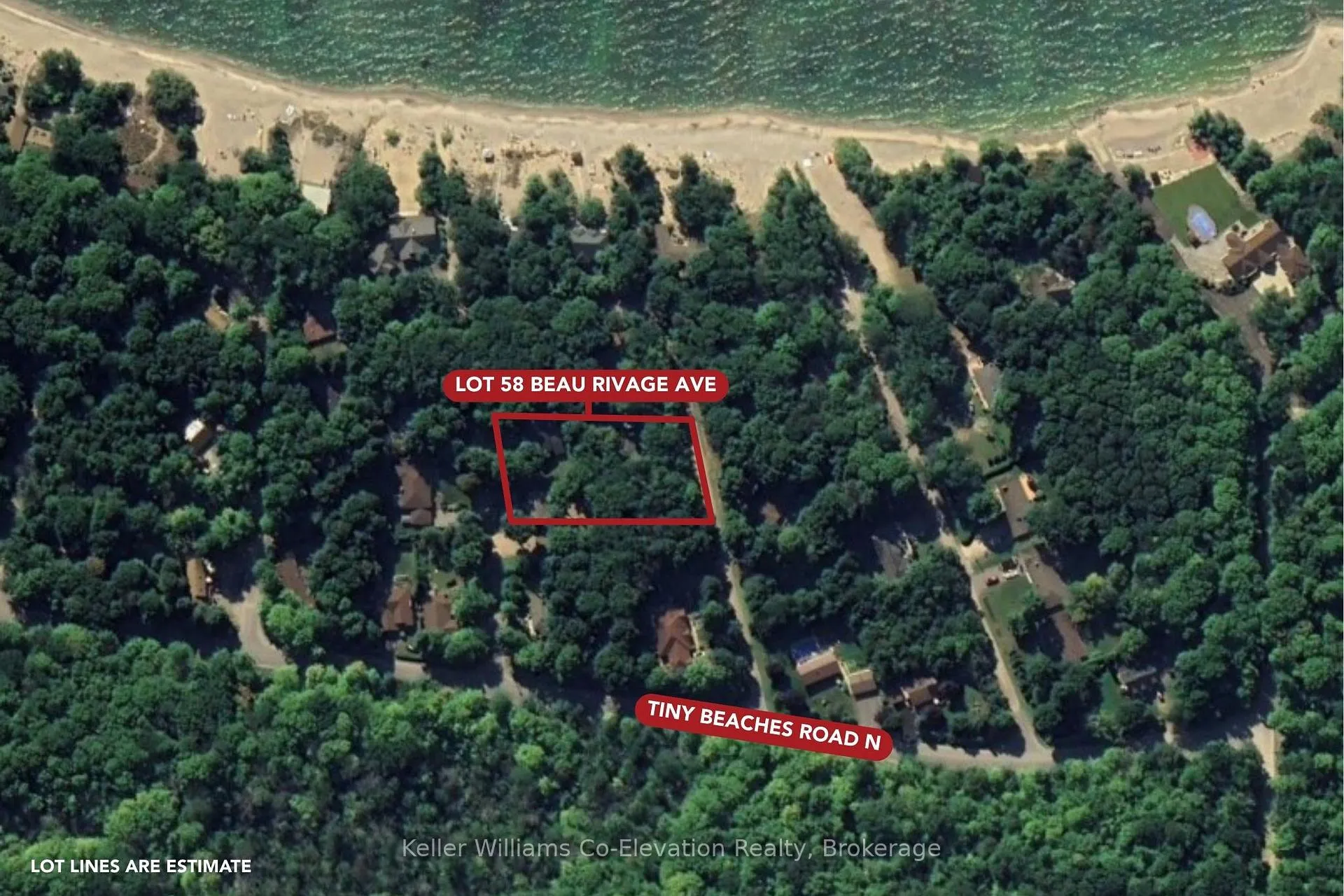 Front of Lot 58 Beau Rivage Avenue