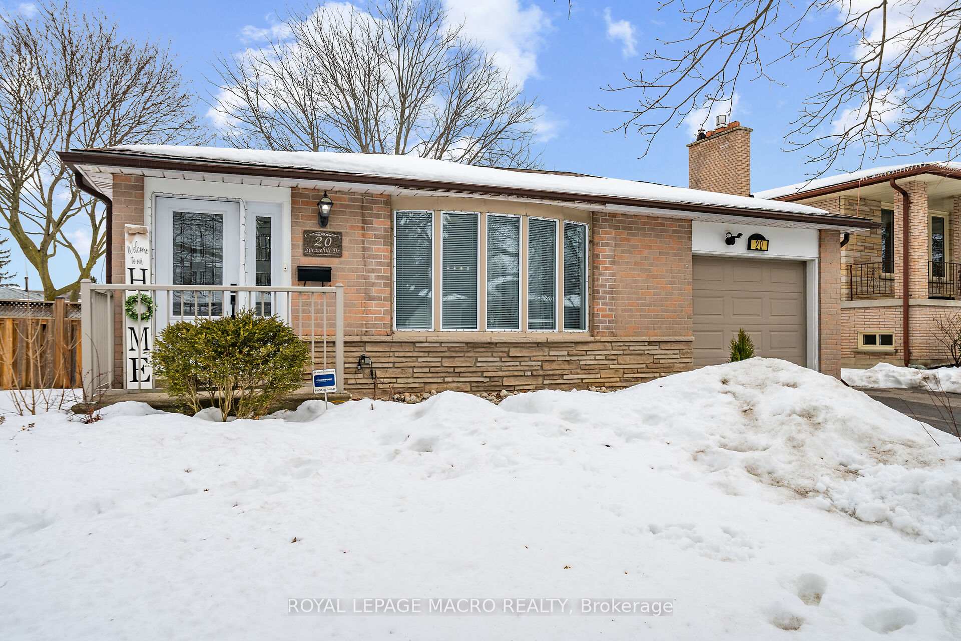Front of 20 Sprucehill Drive