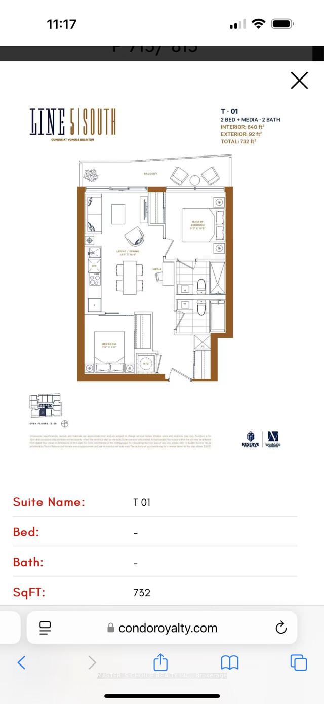 Photo 2 of Unit 2801, 127 Broadway Avenue, Toronto, Mount Pleasant West — HOMEH