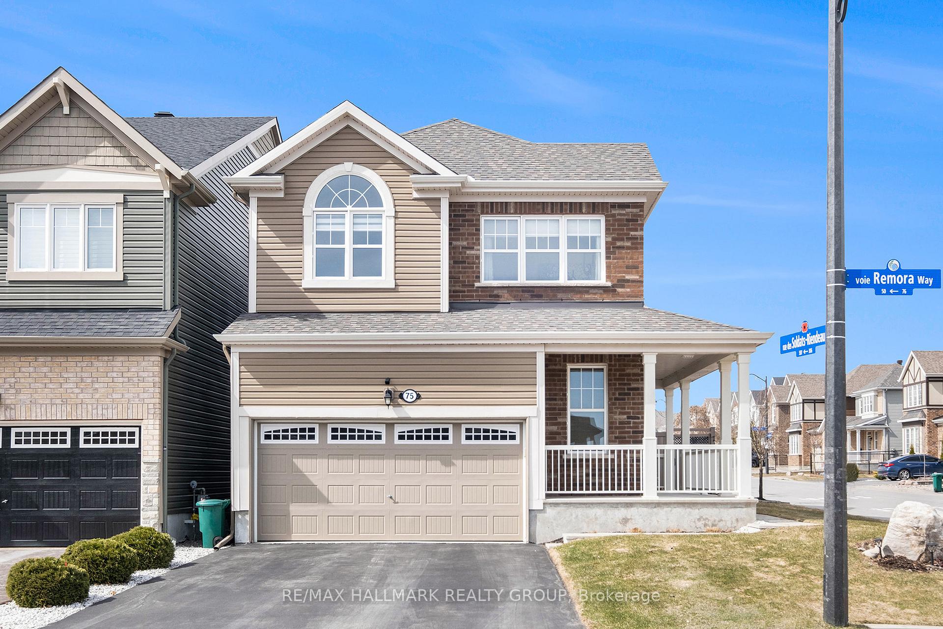 Photo 1 of 75 Remora Way, Ottawa, Barrhaven - Half Moon Bay — HOMEH