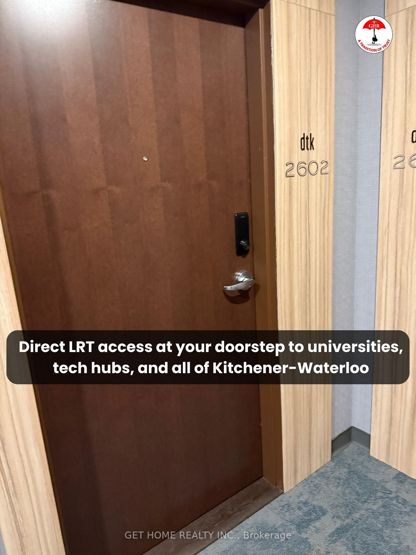 Front of Unit 2602, 60 Frederick Street E