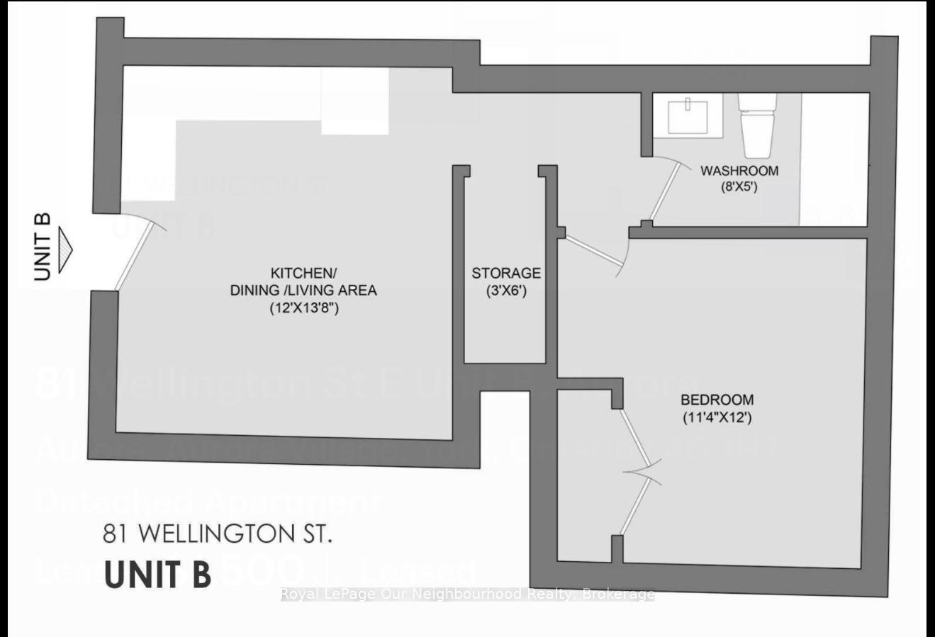 Photo 2 of Unit Unit B, 81 Wellington Street, Aurora, Aurora Village — HOMEH