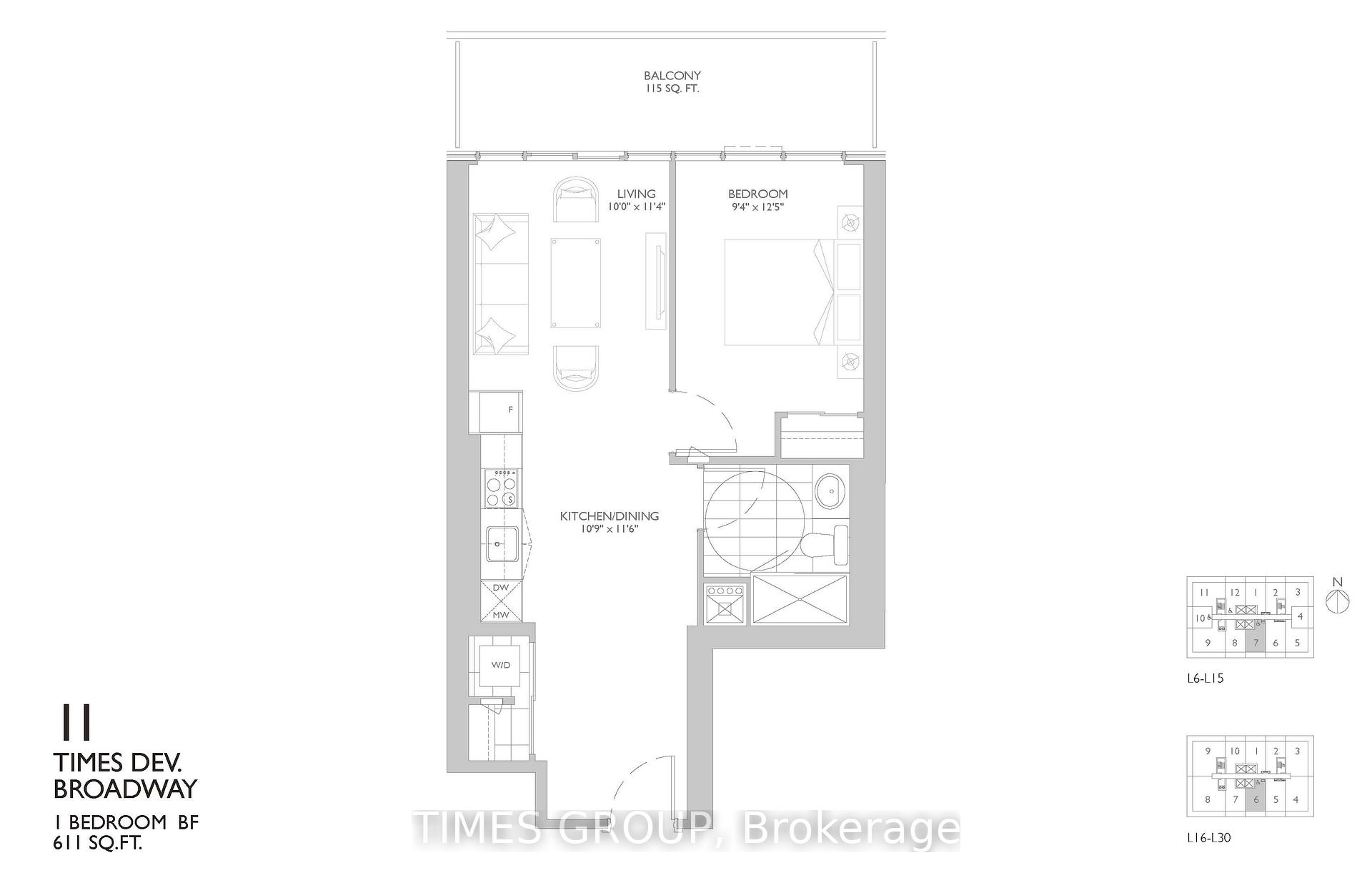 Photo 4 of Unit 1806, 65 Broadway Avenue, Toronto, Mount Pleasant West — HOMEH
