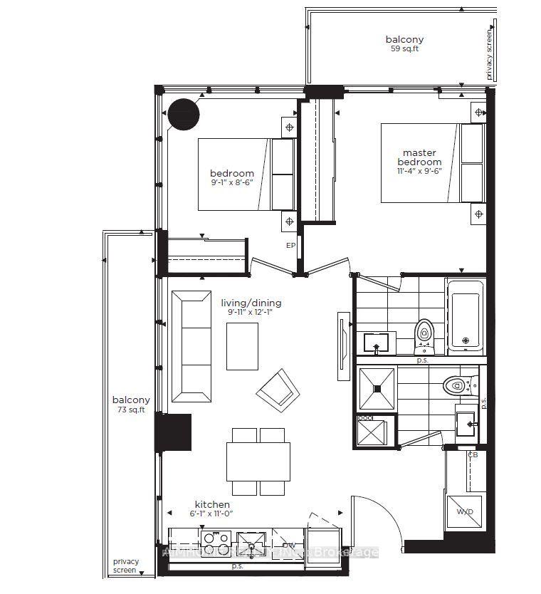 Photo 6 of Unit 1804, 195 Redpath Avenue, Toronto, Mount Pleasant West — HOMEH