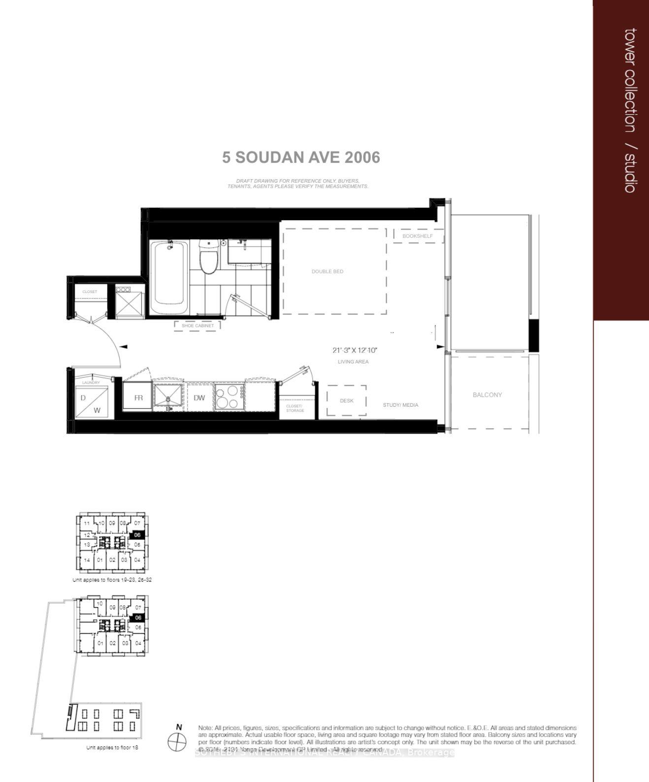 Photo 2 of Unit 2006, 5 Soudan Avenue, Toronto, Mount Pleasant West — HOMEH