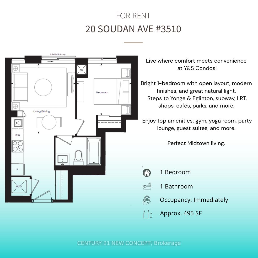 Photo 1 of Unit 3510, 20 Soudan Avenue, Toronto, Mount Pleasant West — HOMEH