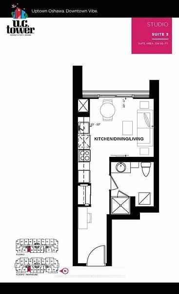 Photo 5 of Unit PH3, 2550 Simcoe Street N, Oshawa, Windfields — HOMEH