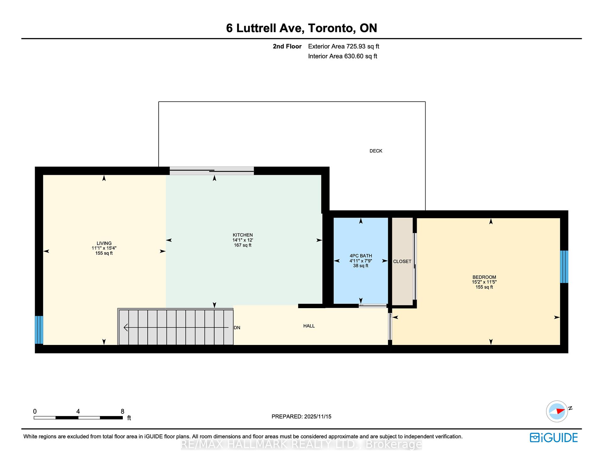 Photo 8 of Unit 2nd Floor, 6 Luttrell Avenue, Toronto, East End-Danforth — HOMEH