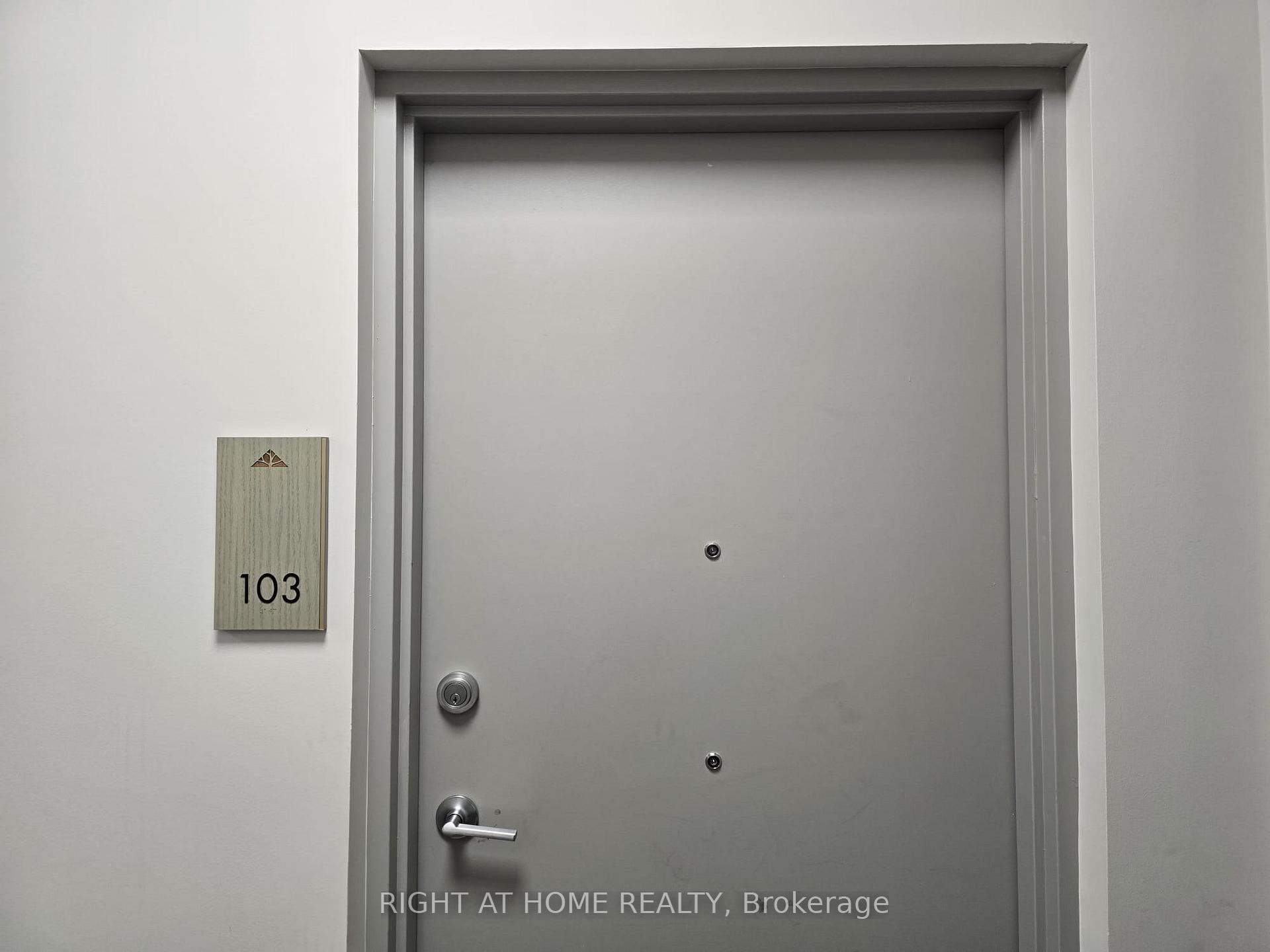 Front of Unit 103, 1101 Lackner Place