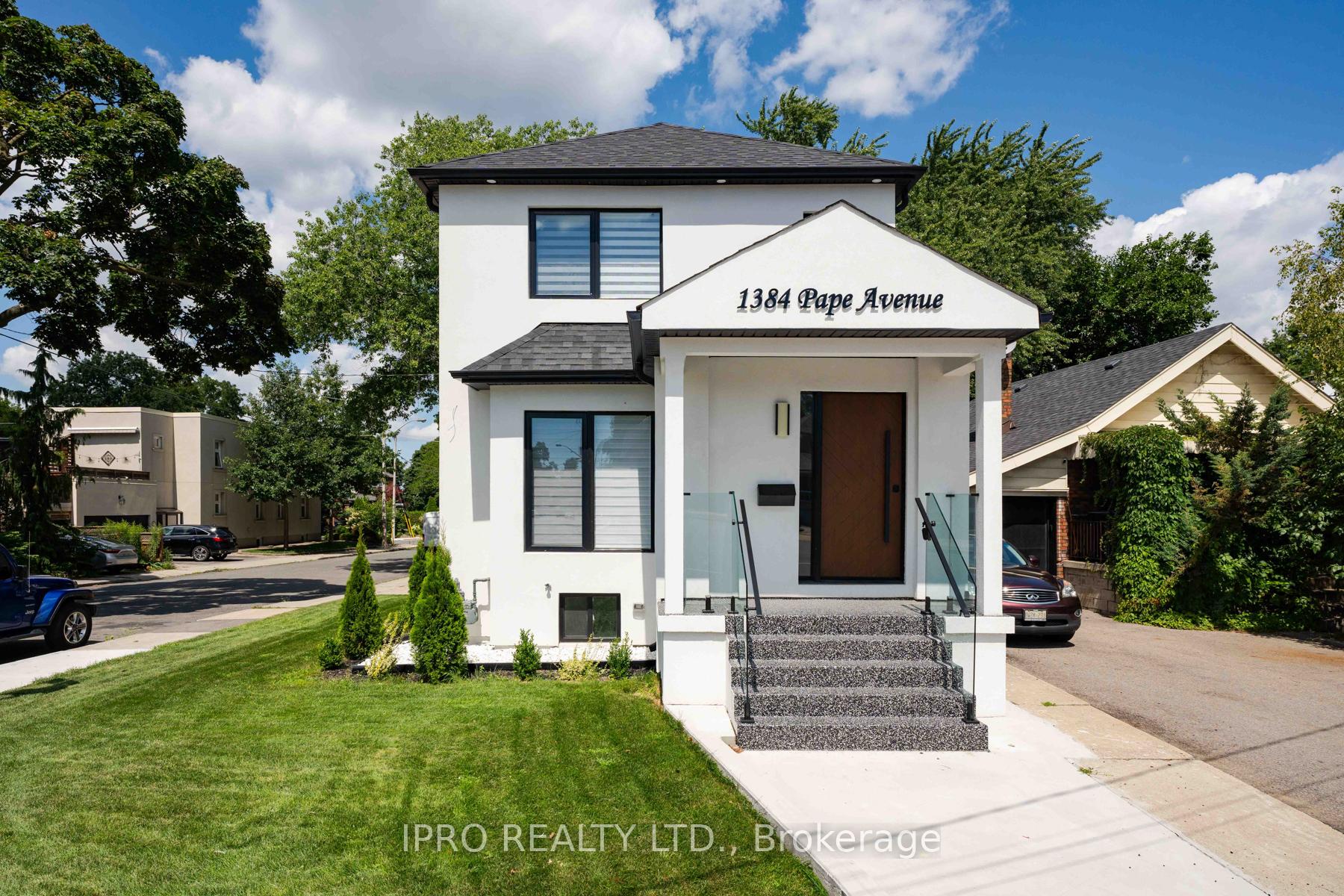 Front of 1384 Pape Avenue
