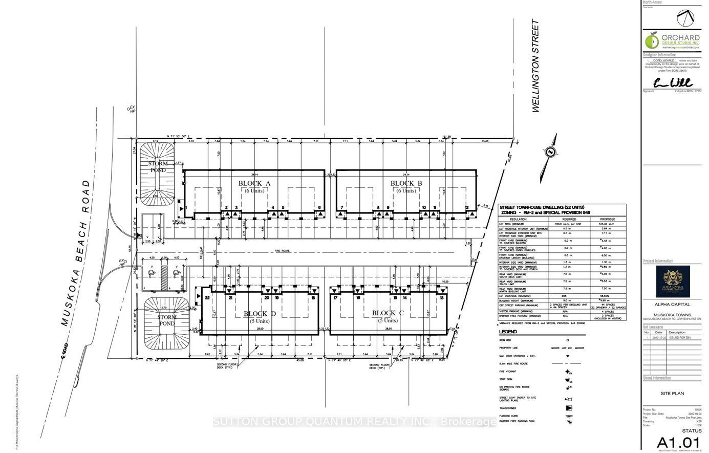 Front of 530 Muskoka Beach Road