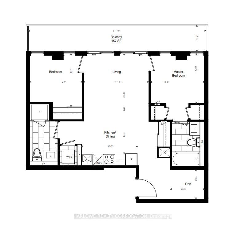 Photo 9 of Unit 2501 E, 70 Princess Street E, Toronto, Waterfront Communities — HOMEH