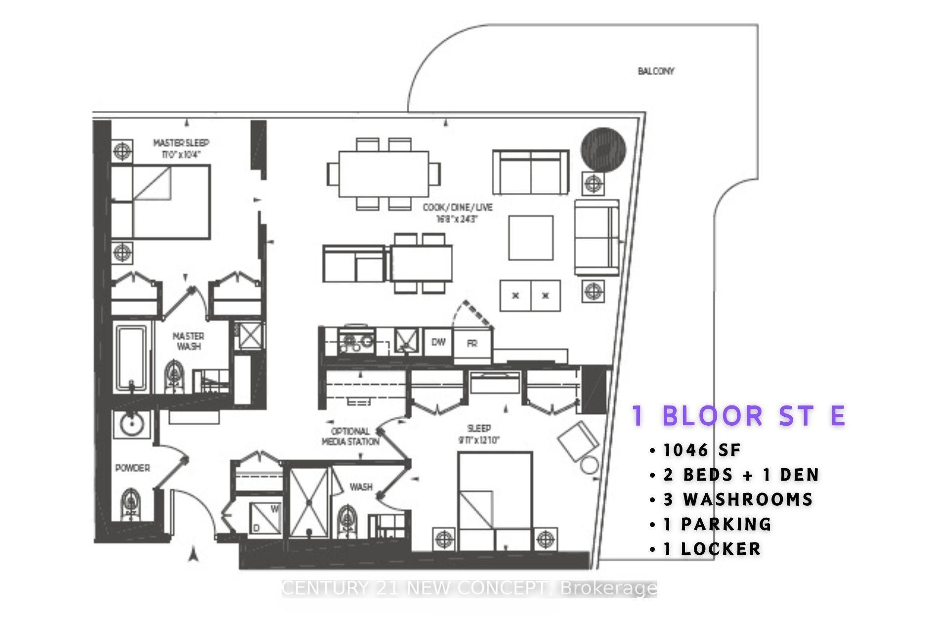 Photo 3 of Unit 5001, 1 Bloor Street E, Toronto, Church-Yonge Corridor — HOMEH