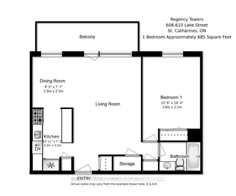 Photo 6 of Unit 609, 610 Lake Street, St. Catharines, Lakeport — HOMEH