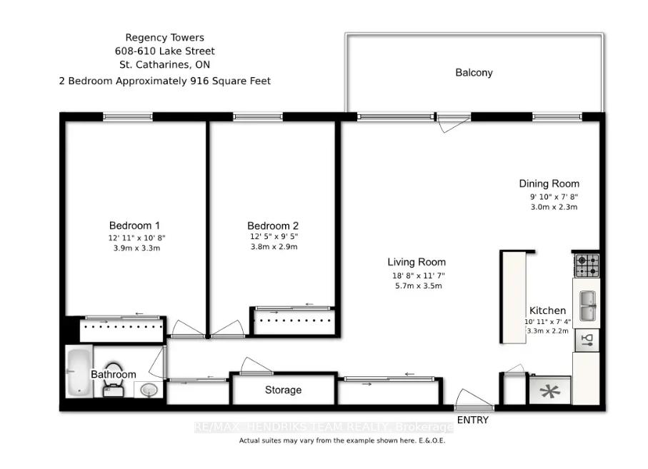 Photo 8 of Unit 707, 610 Lake Street, St. Catharines, Lakeport — HOMEH