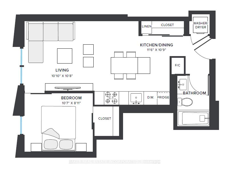Front of Unit 1003, 181 Mill Street