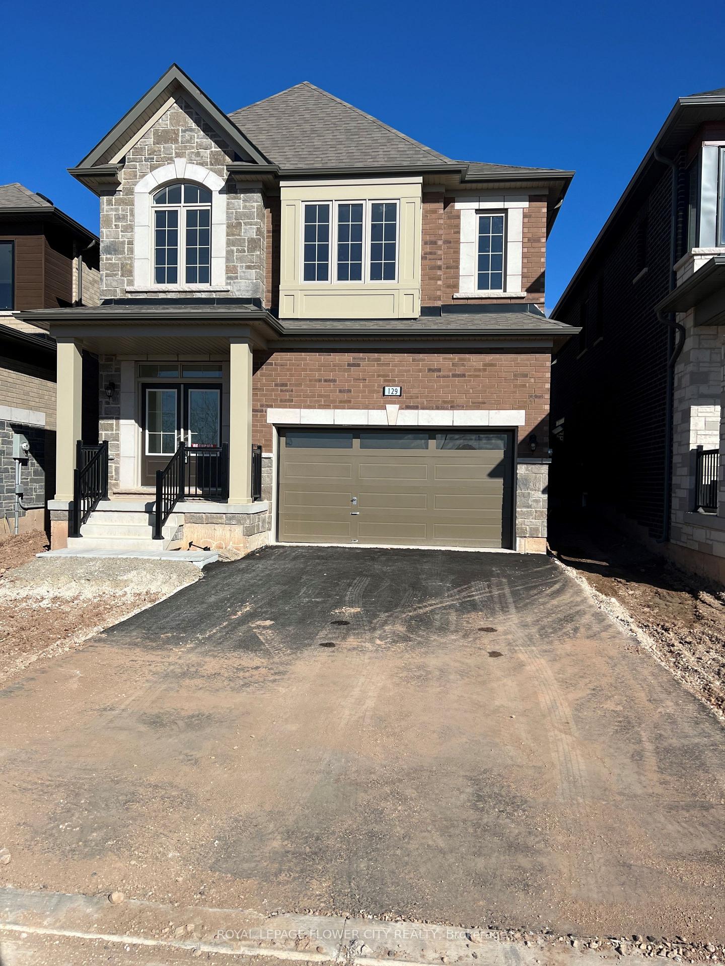 Front of 129 Henshaw Drive
