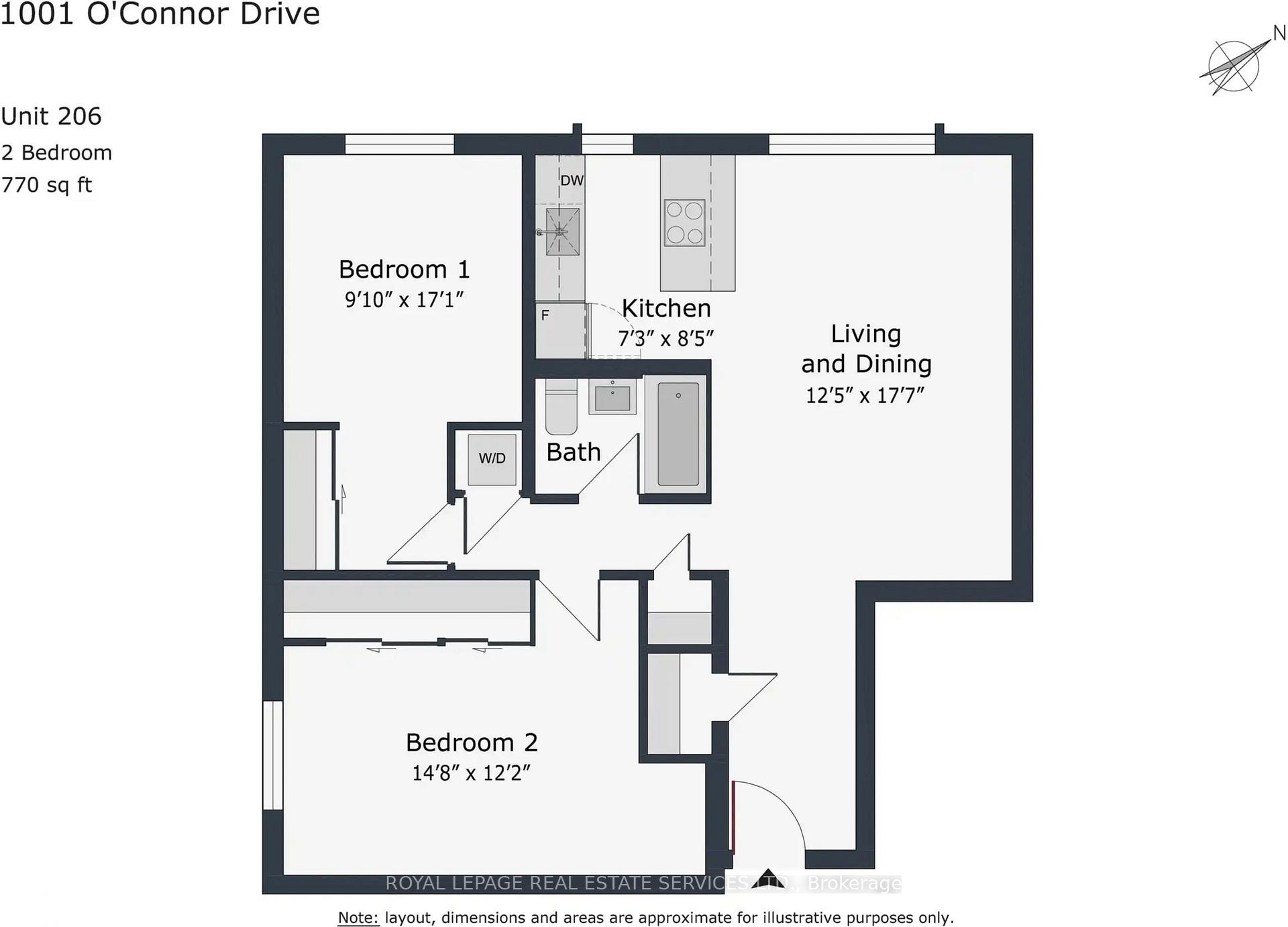 Photo 11 of Unit 206, 1001 O'Connor Drive, Toronto, O'Connor-Parkview — HOMEH