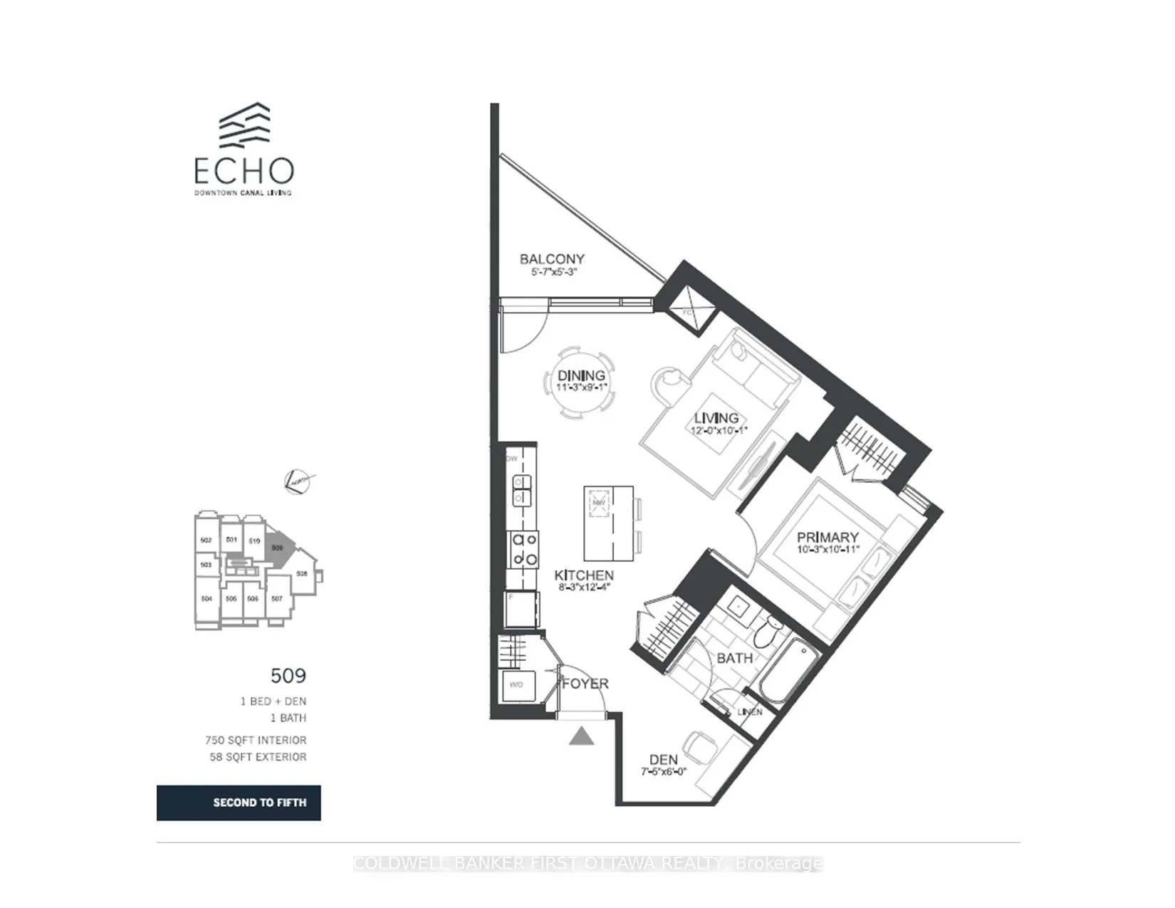 Photo 3 of Unit 509, 115 Echo Drive, Ottawa, Ottawa East — HOMEH