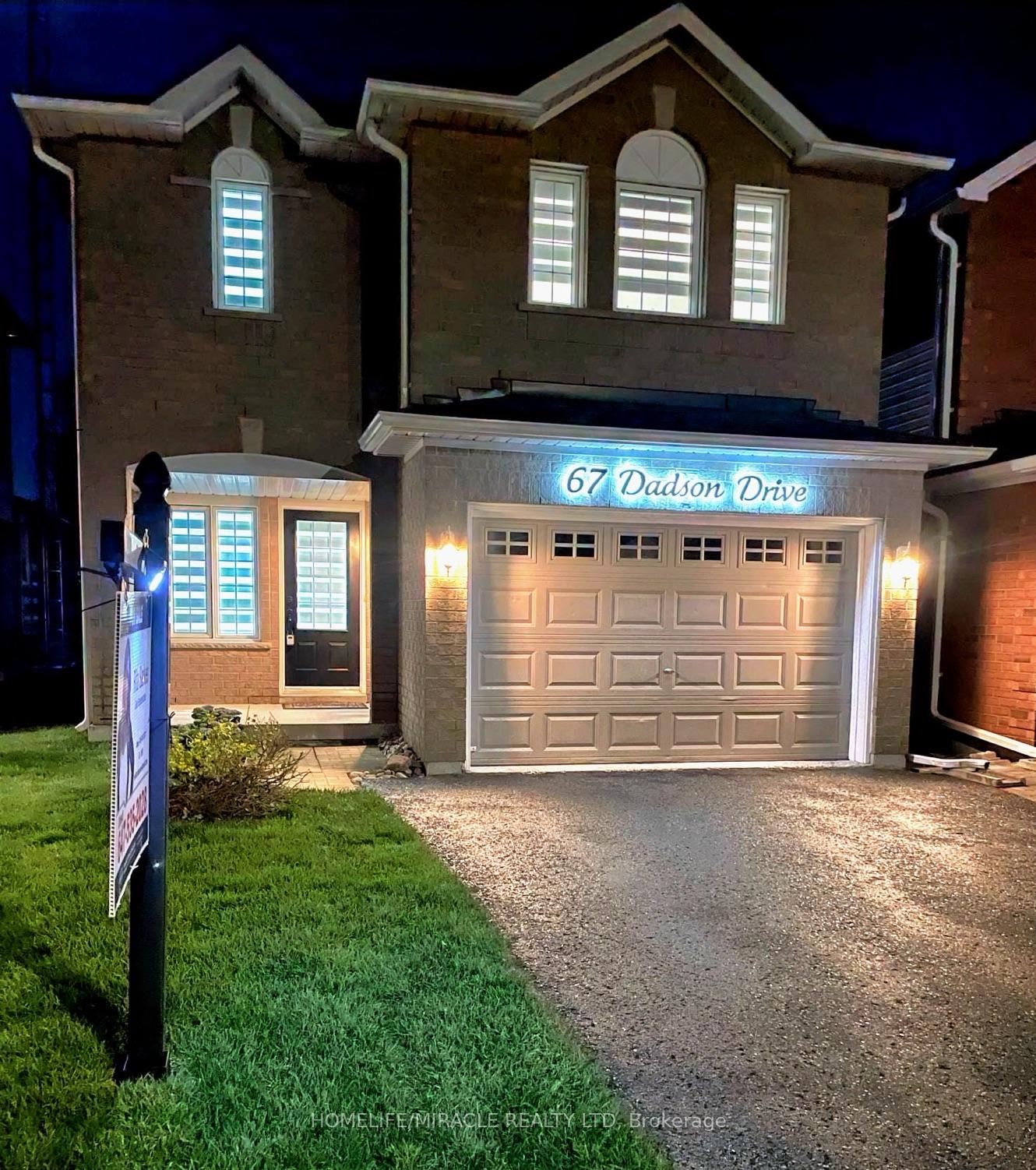 Front of 67 Dadson Drive