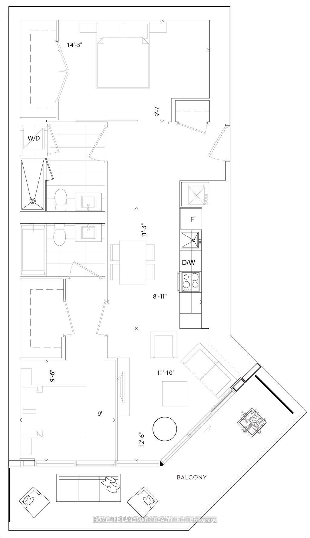 Photo 3 of Unit Ph109, 55 Cooper Street, Toronto, Waterfront Communities — HOMEH