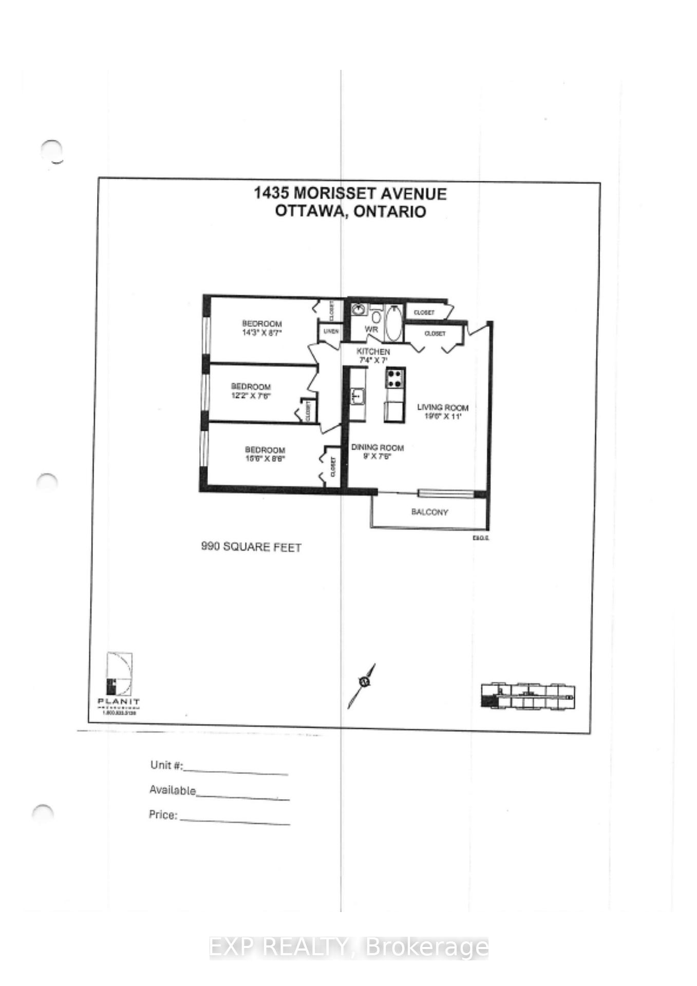Photo 8 of Unit 703, 1435 Morisset Avenue, Ottawa, Carlington — HOMEH