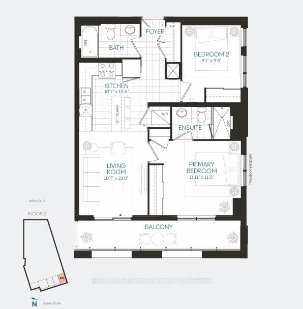 Photo 4 of Unit 201, 93 Arthur Street S, Guelph, Downtown — HOMEH