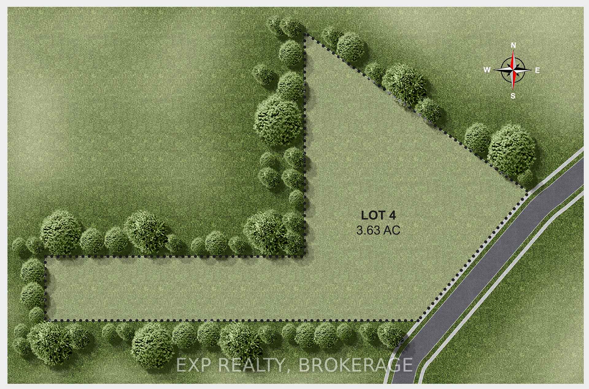 Front of LOT 4 Milburn Creek Estates