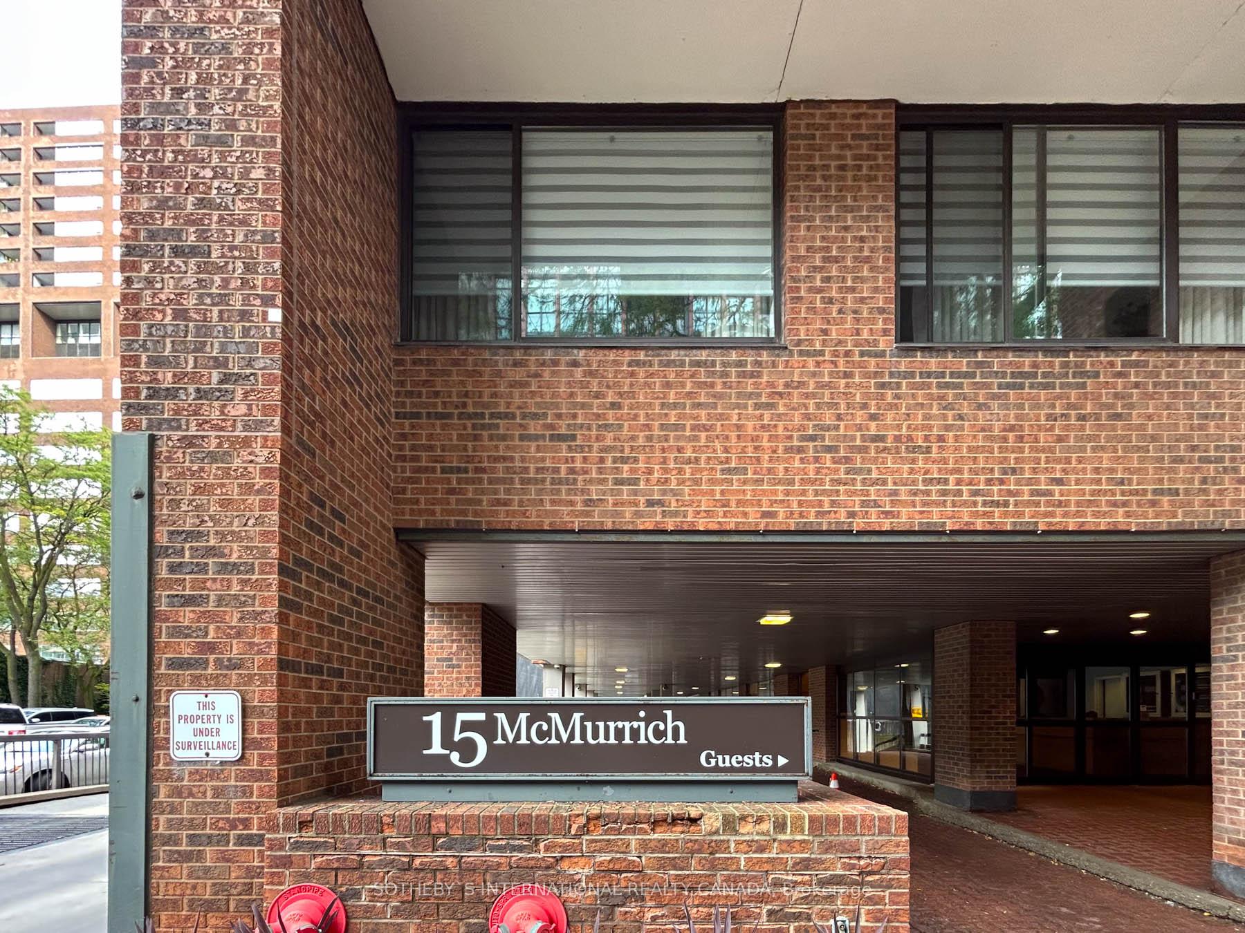 Front of Unit 1202, 15 McMurrich Street
