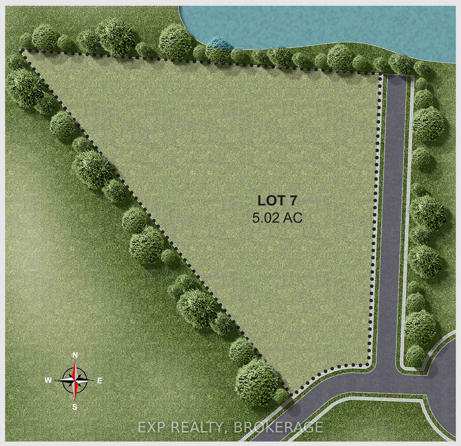 Front of LOT 7 Milburn Creek Estates