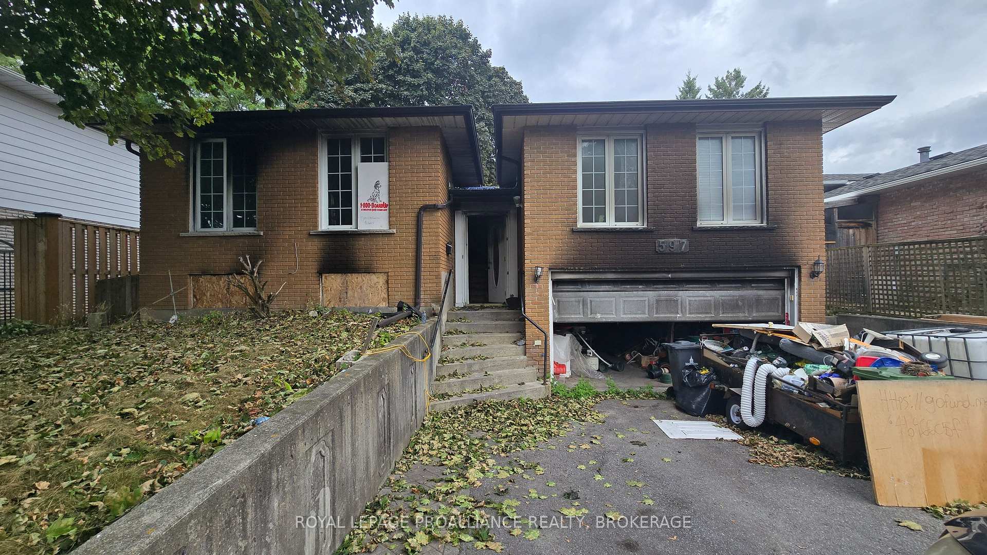 Front of 597 Truedell Road