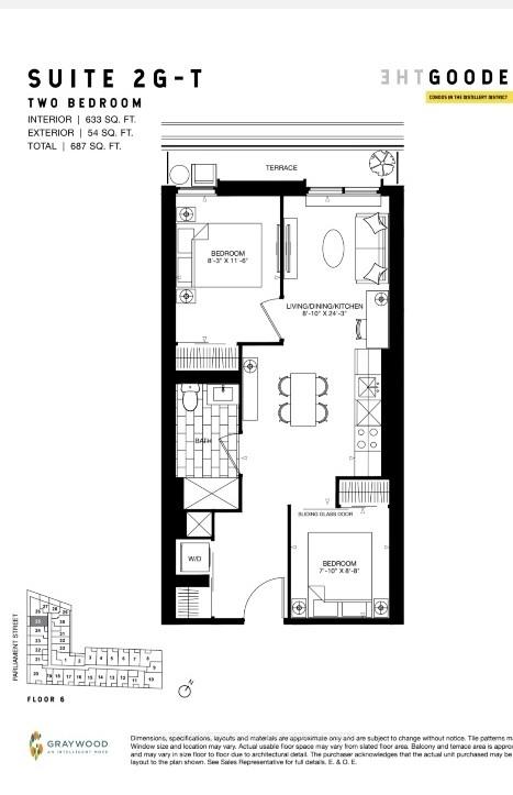 Front of Unit 625, 33 Parliament Street
