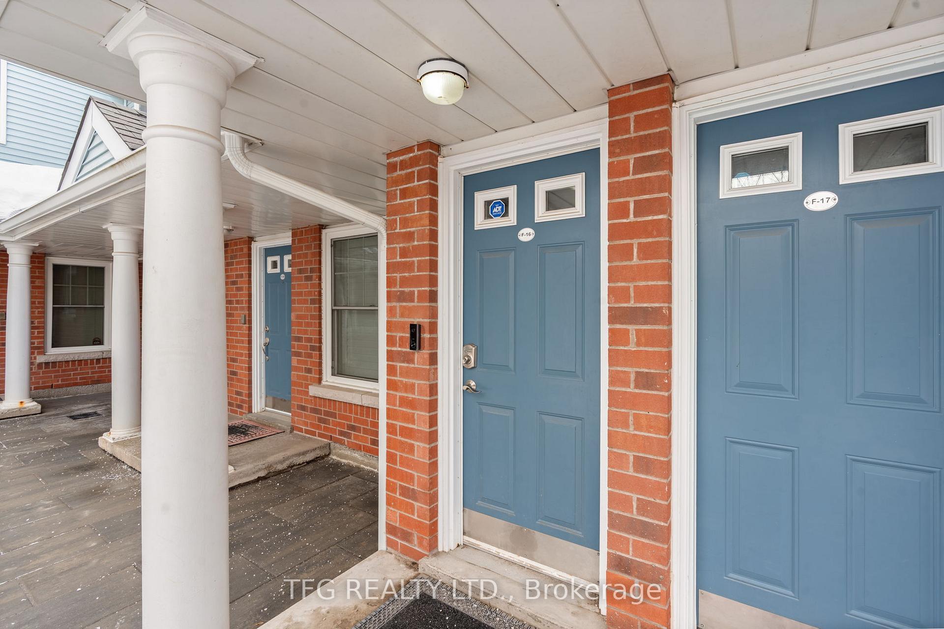 Front of Unit F16, 1667 Nash Road