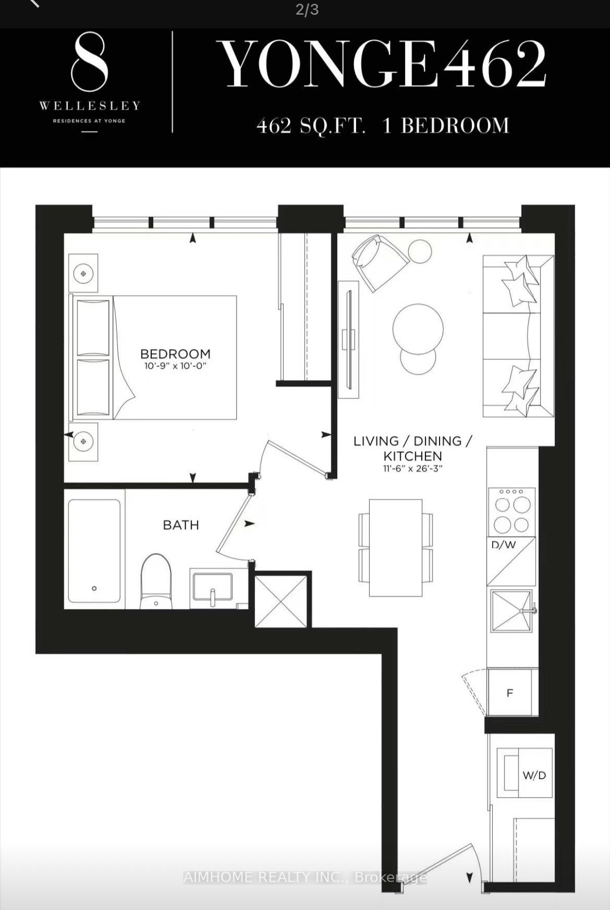 Photo 1 of Unit 601, 8 Wellesley Street, Toronto, Bay Street Corridor — HOMEH