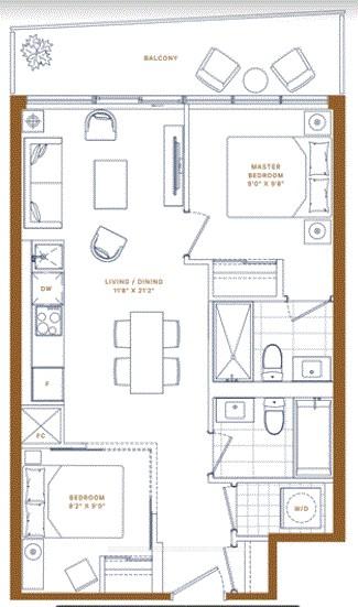 Photo 2 of Unit 1506, 117 Broadway Avenue, Toronto, Mount Pleasant West — HOMEH
