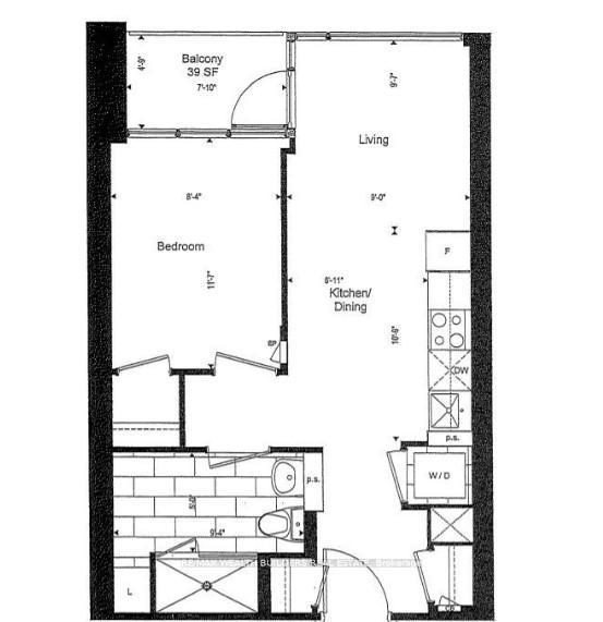 Photo 4 of Unit 813, 60 Princess Street, Toronto, Waterfront Communities — HOMEH