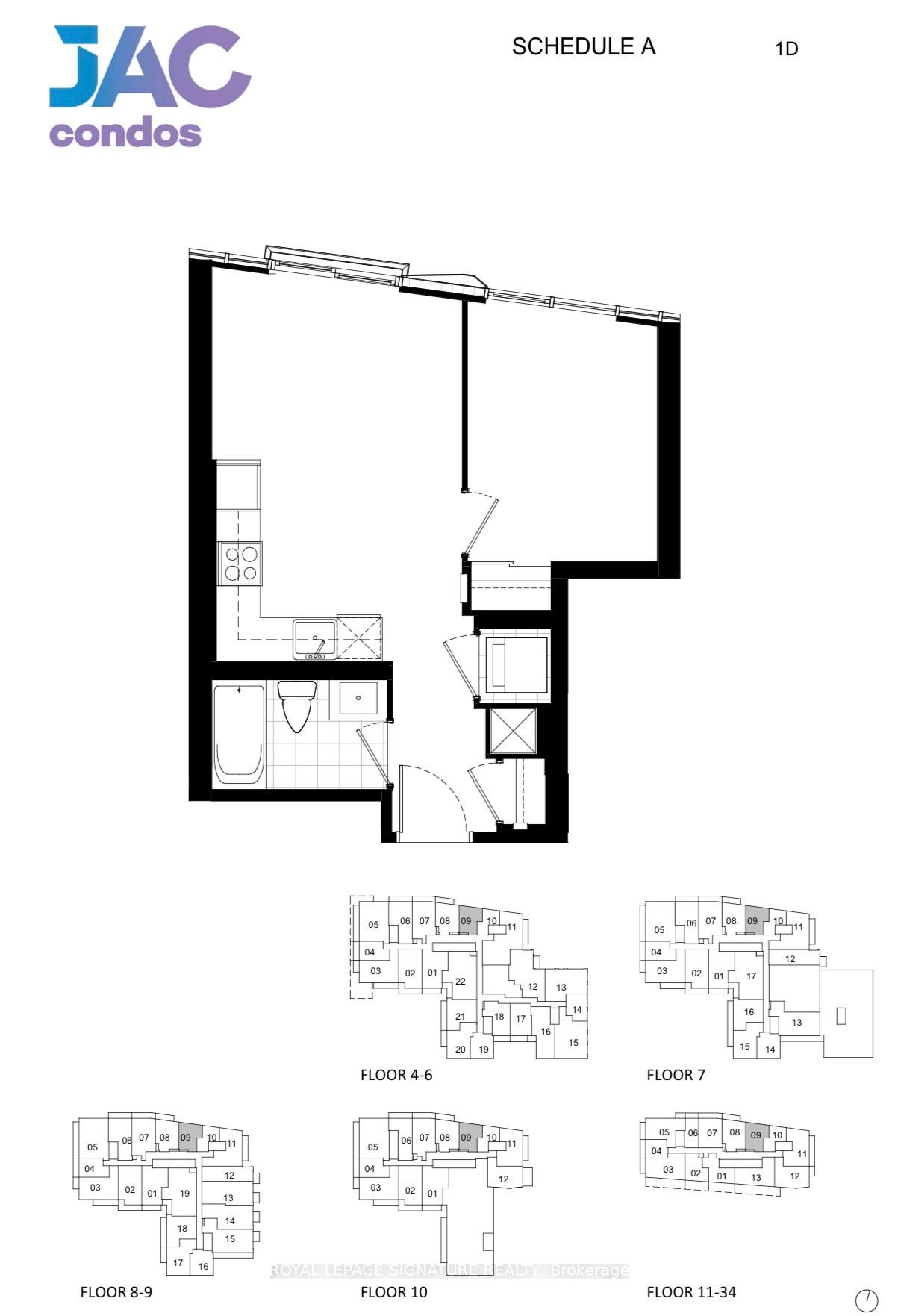 Front of Unit 3409, 308 Jarvis Street