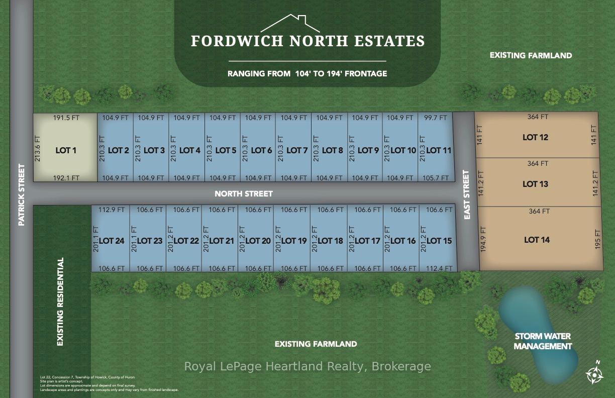 Front of LOT 14 East Street N