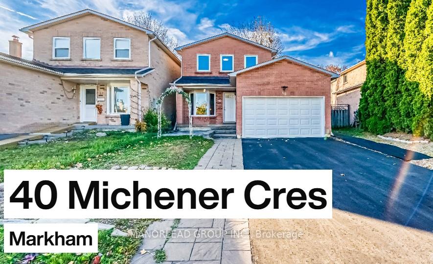 Photo 1 of 40 Michener Crescent, Markham, Raymerville — HOMEH