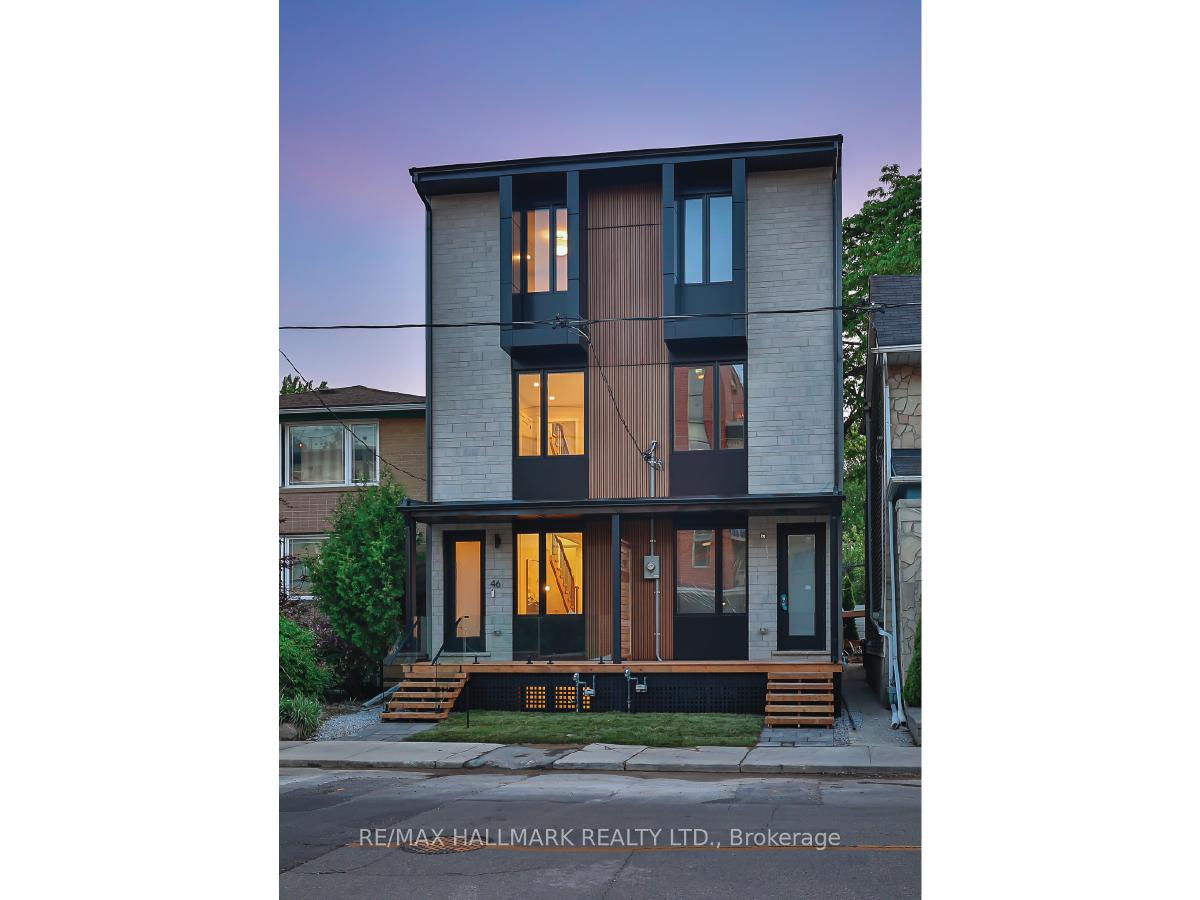 Front of 46A Pape Avenue
