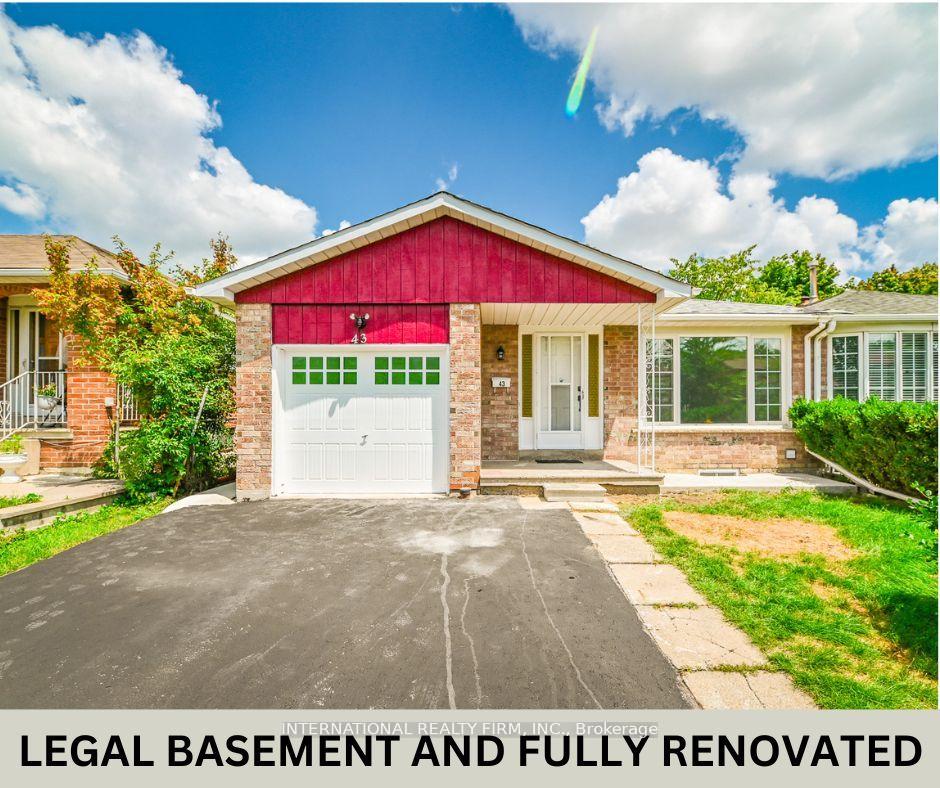 Photo 1 of 43 Mallard Crescent, Brampton, Central Park — HOMEH