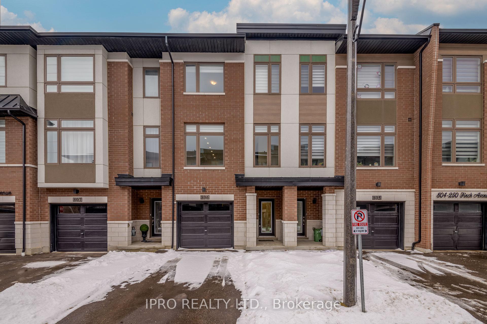 Front of Unit 806, 250 Finch Avenue