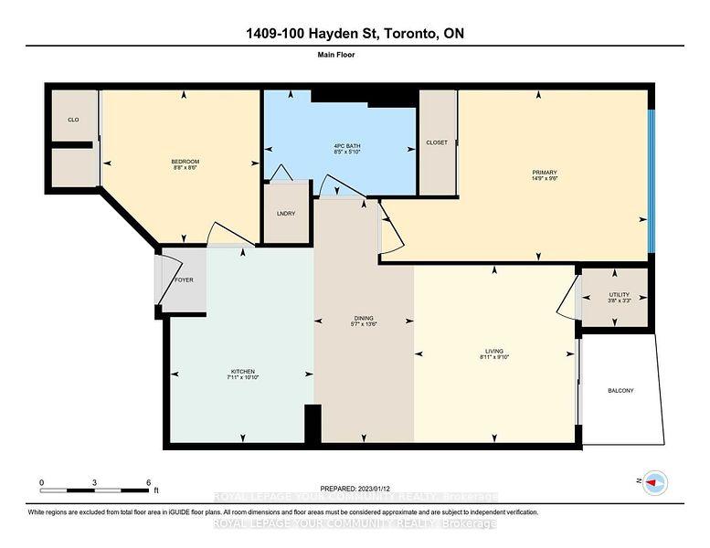 Photo 6 of Unit 1409, 100 Hayden Street, Toronto, Church-Yonge Corridor — HOMEH