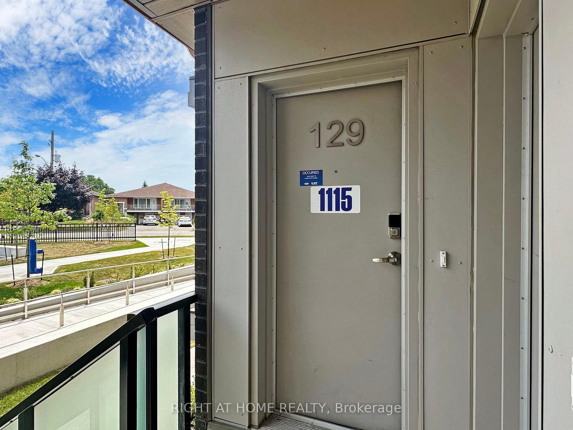 Front of Unit 129, 1081 Danforth Road