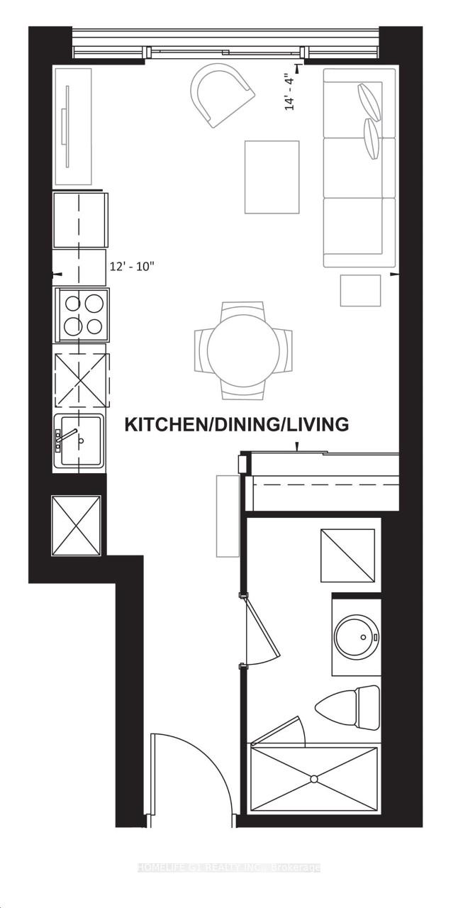 Front of Unit 719, 2550 Simcoe Street N